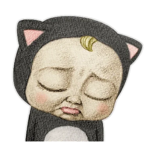 chat, sadayuki, personnage, emoji de chat, femme chat emoji