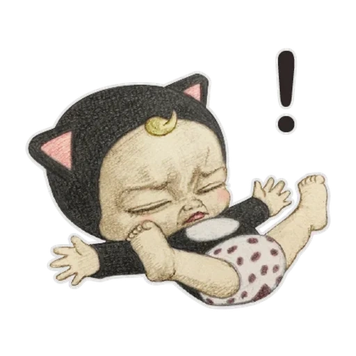 kucing, karakter, emotikon lucu, wanita kucing emoji