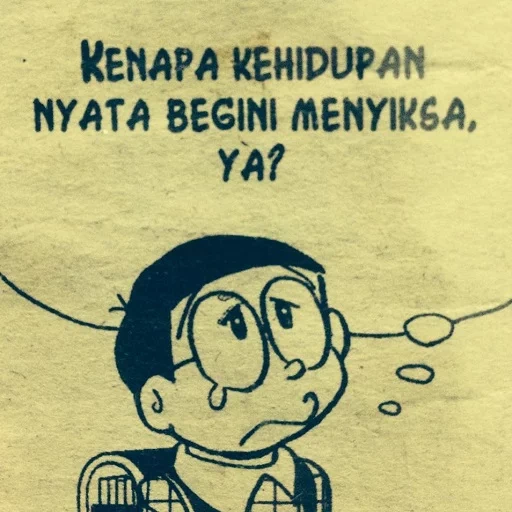 hari, nobita, твиттер, kehidupan, kata kata lucu