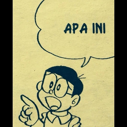 dalam, fakta, nobita, livro didático, doraemon