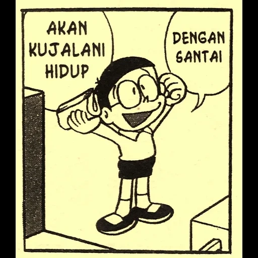 komik, nobita, menina, doraemon, meme lucu