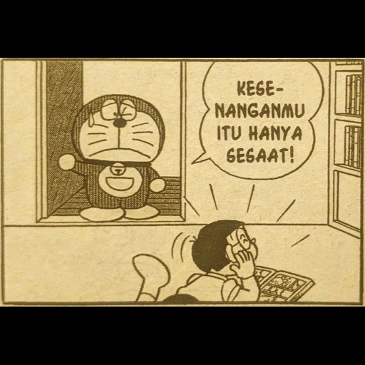 komik, cartoon, asian, nobita, doraemon