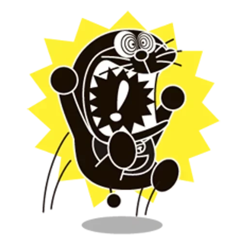 emblème de chien chimique, rick morty noir et blanc, illustration vectorielle, graphique vectoriel de ruissellement