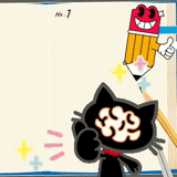 anime, latto ikea cat, cartoon cat, the current side of the cat, dalmatians street 101 dolli