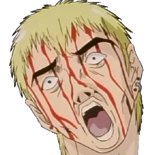 onzuka, professeur onizuka, onizuka surprise, faces de professeur cool onzuka, manga cool professeur onizuka