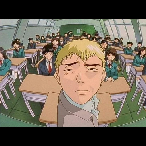 anime onizuka, professor onizuka art, o professor íngreme onzuka, professor legal onzuka art, o professor legal do anime onizuka