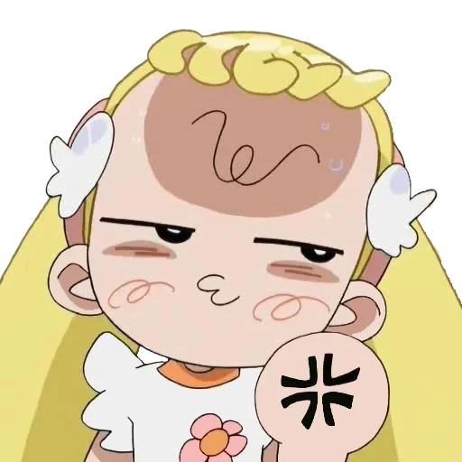 chibi, personagem de anime, padrão de anime bonito, ojamajo doremi hana, ojamajo doremi dokkkaan