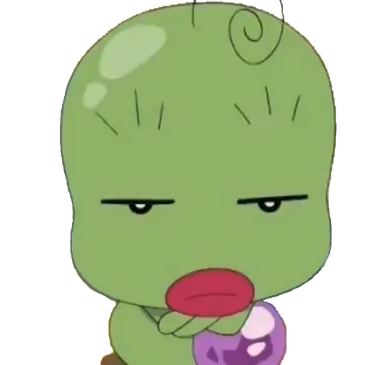 umano, un giocattolo, anime verde, personaggi verdi, majorica magical doremi