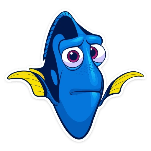 dori fish, dori fish, dorini mofish, little blue fish cartoon