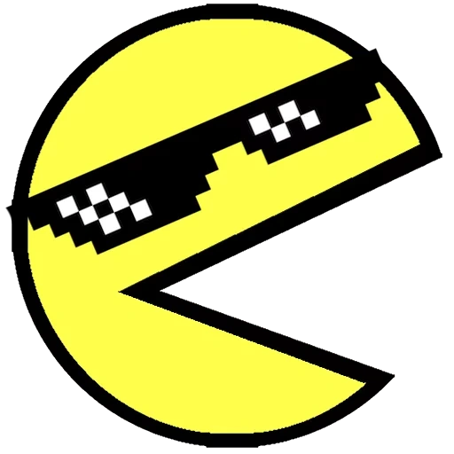 badge, pac-man, people, pacman time icon