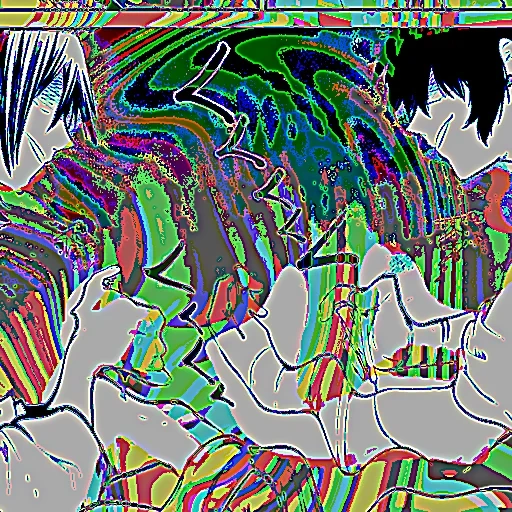 umano, immagine, arte glitch, anime glitch pinterest, disegni psichedelici