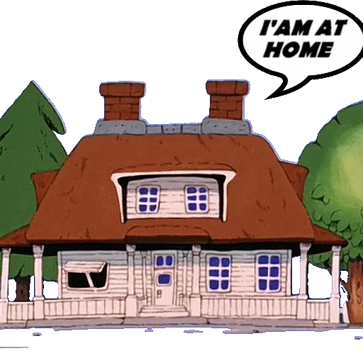 дом, коттедж, дом доктора, иллюстрация дом, мультяшный домик