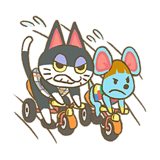 pack-pack, animali carini, animal crossing cat punchy