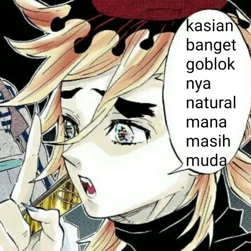 komik, anime komik, anime doma krd, pisau komik membedah iblis, pedang yang menusuk iblis kartun akaza