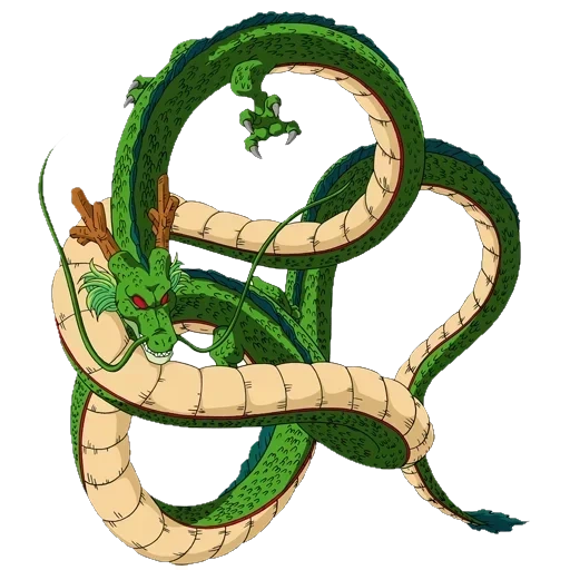 shenron, shenlong, símbolo de cobra, dragon ball, dragão de shenlong