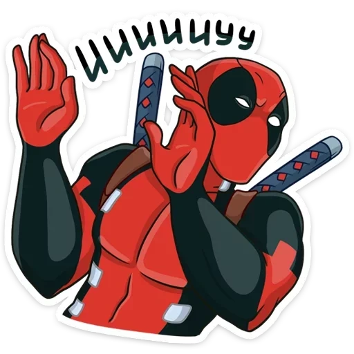 kolam kematian, kolam kematian, stiker deadpool