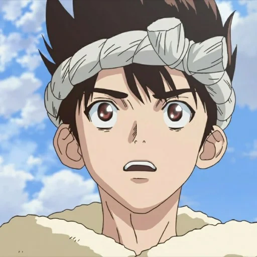 anime, dr stone, personnages d'anime, pierre dr chrome, dr stone saison 3