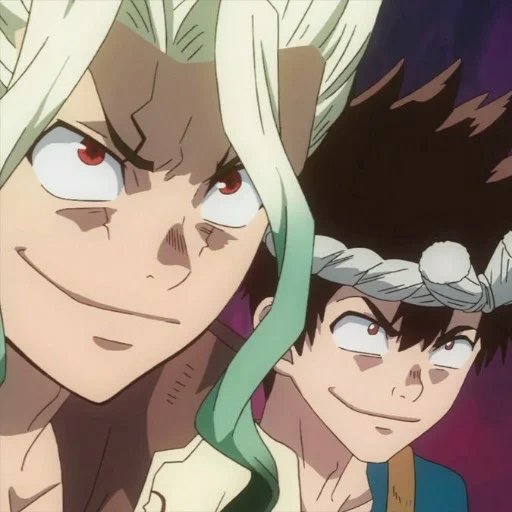 dr stone, dr stone senku, dr senku stone, dr stonencucromo, animação dr stone primeira temporada