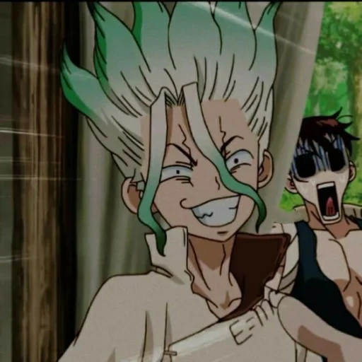 dr stone, stone amf, stone jinluo, anime dr stone, senku stone