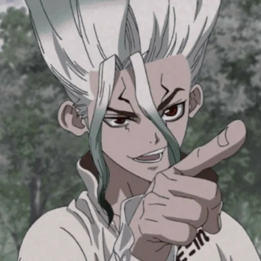 dr stone, dr stone gower, dr anime stone, dr stone senku, dr stonesenku