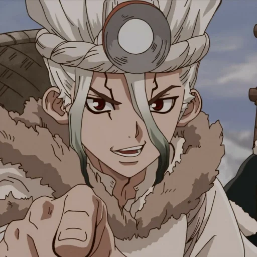 dottor stone, dr stone ace, dr sanku stone, dr stone anime, anime dr stone stagione 1