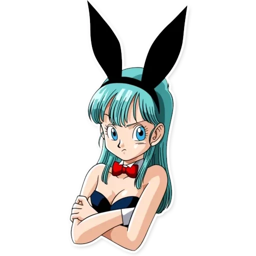 bulma bunny, драконий жемчуг, dragon ball bulma briefs, бульма драгон болл кролик, аниме драконий жемчуг бульма