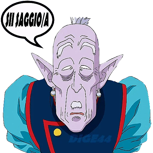 elder kai, dragon ball, old chiron ball, dragon ball super, potara merge old kaioshin