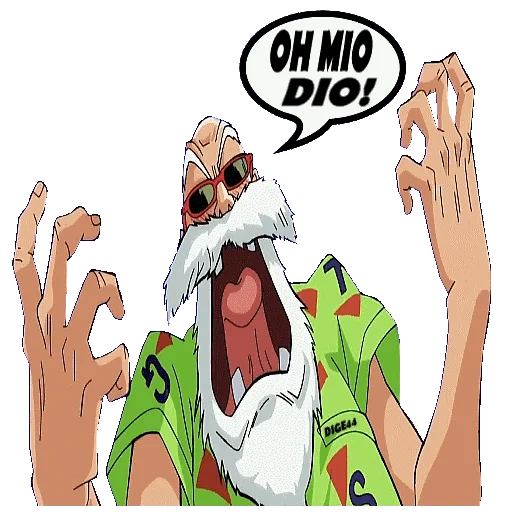 perle di draghi, dragon pearls super, mutten roshi vs, cartoon maestro roshi