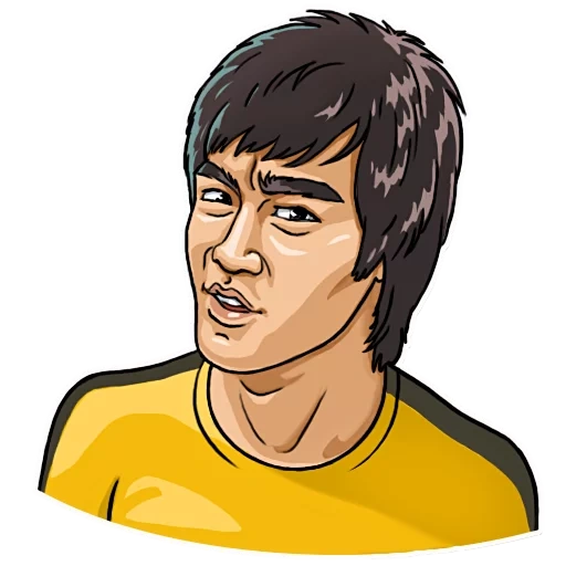 bruce lee, expression stickers