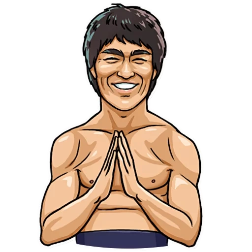 bruce lee, stiker bruce lee