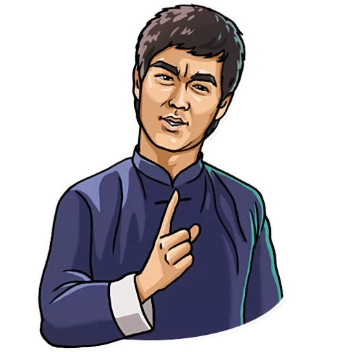 bruce lee, stiker bruce lee