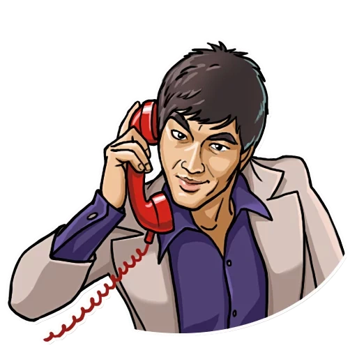 blues, bruce lee, elvis presley, bruce lee sticker