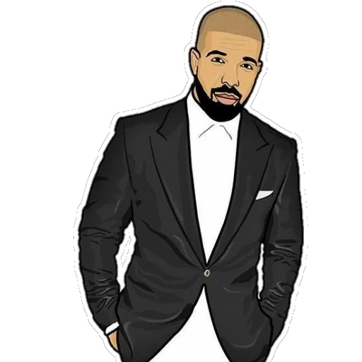 stiker, drake views, ilustrasi, logo jah khalib