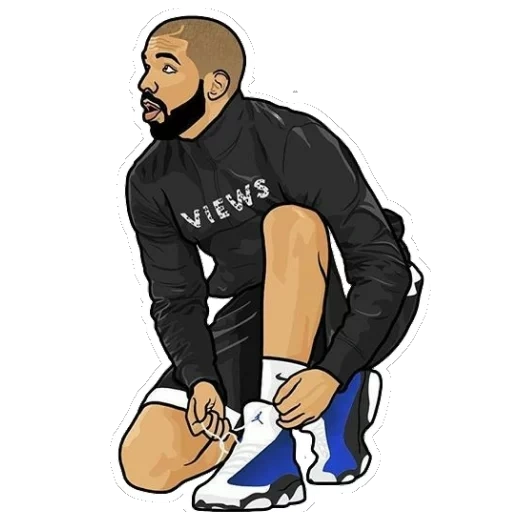 drake, the male, drake art, drake cartoon, drake rapper art