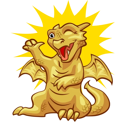 dragon, dragon, golden dragon, dragon sticker