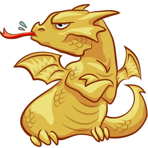 le dragon, dragons, dragon, dragon jaune, dragon d'or