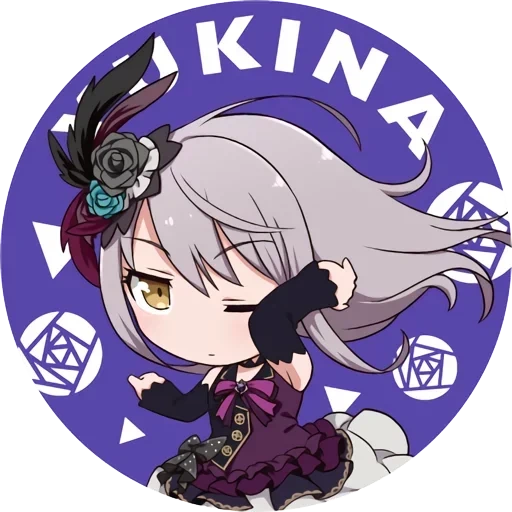 chibi, anime drawings, the anime is beautiful, anime characters, yukina bandori chibi