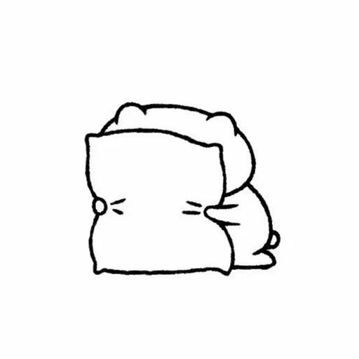 pillow, the drawings are cute, icon pillow, coloring bag, light drawings cute