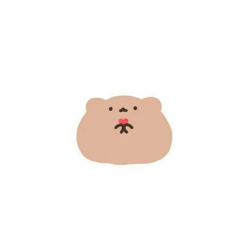 emoji est doux, l'ours est mignon, dessins mignons, ours emoji