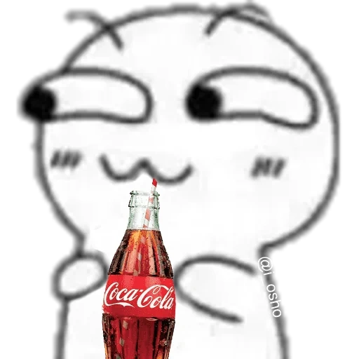 bottiglia, meme carini, disegni di meme, meme sryzovka, cola zero 0.33