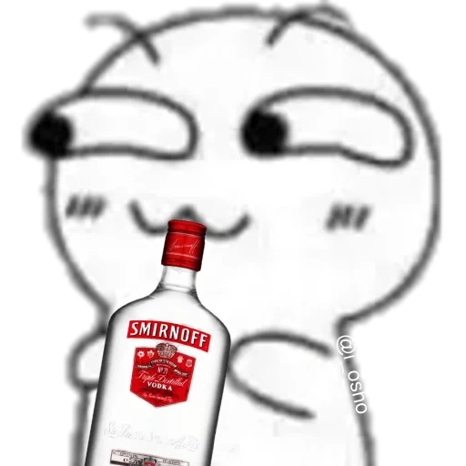 alcohol, meme de smirnoff, vodka smirnoff, vodka smirnov ed, un meme con una botella de vodka