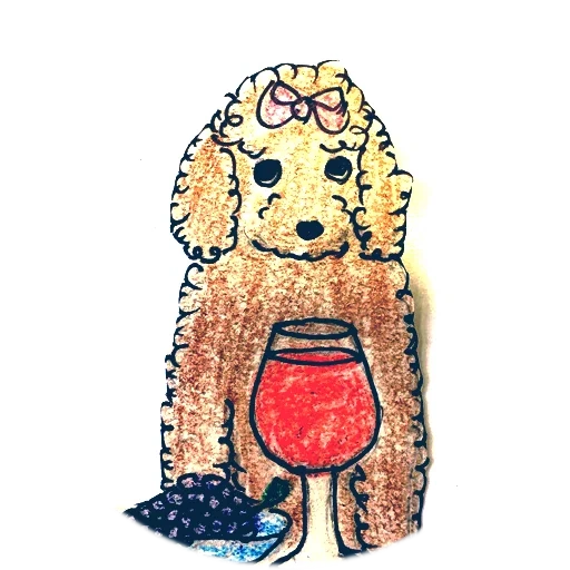 poodle, пудель, дудл пудель, пудель хипстер, goldendoodle рисунок