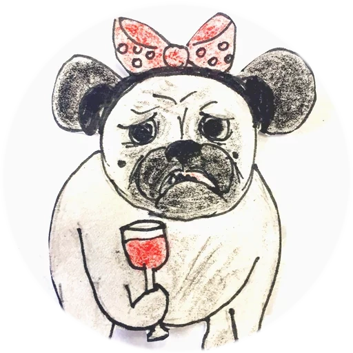 pug, pug, flatt pug, pug poster, pug clown