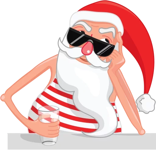 santa claus, cool santa claus, frostrote nase, die rote nase des weihnachtsmanns, wibela free santa claus