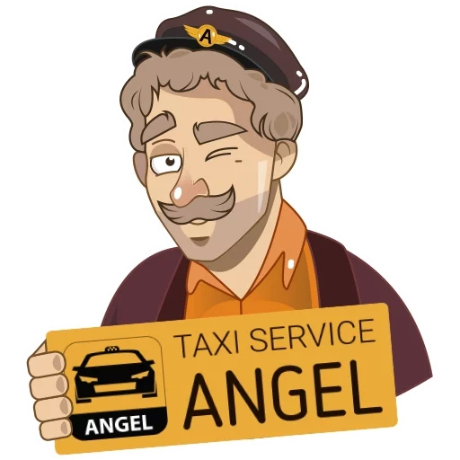 taxi, taxifahrer, taxi engel, taxibestellung