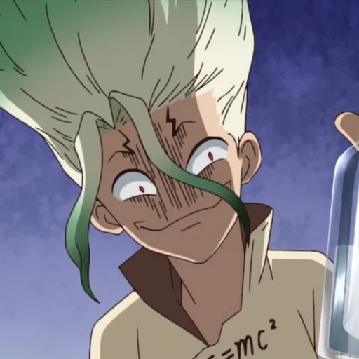 dr stone anime, personnages d'anime, dr stone rey, senka dr stone, anime dr stone