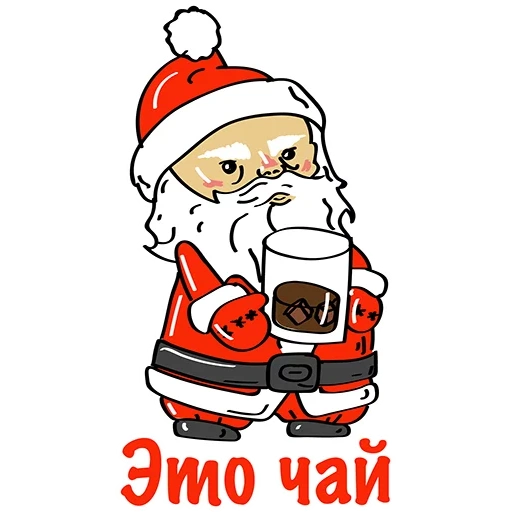 santa claus, mabuk santa claus, santa buhoi, stiker tahun baru