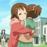 anime, strait-shota, cartoon hug, hirazawa yuyi's sister, friends of the week anime
