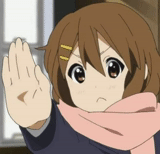 anime amv, meme de anime, anime k on, aki toyosaki, dedo indicador de anime