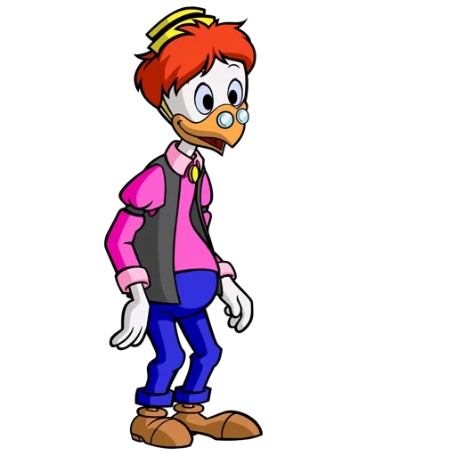 l'histoire du canard, personnages de dessins animés, vis dévissées 2017, la vis de duck story est desserrée, histoire de canard gyro gearloose personnage